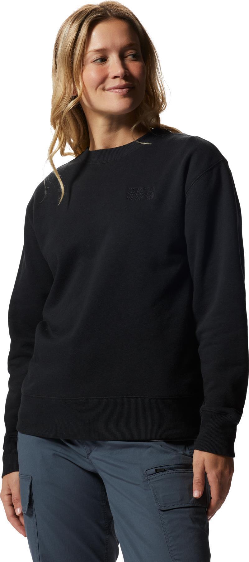 MHW Logo Pullover Crew - Womens - Black 2