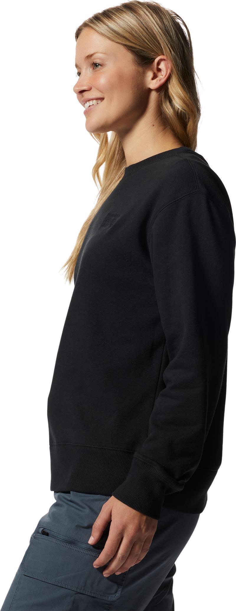 MHW Logo Pullover Crew - Womens - Black 3