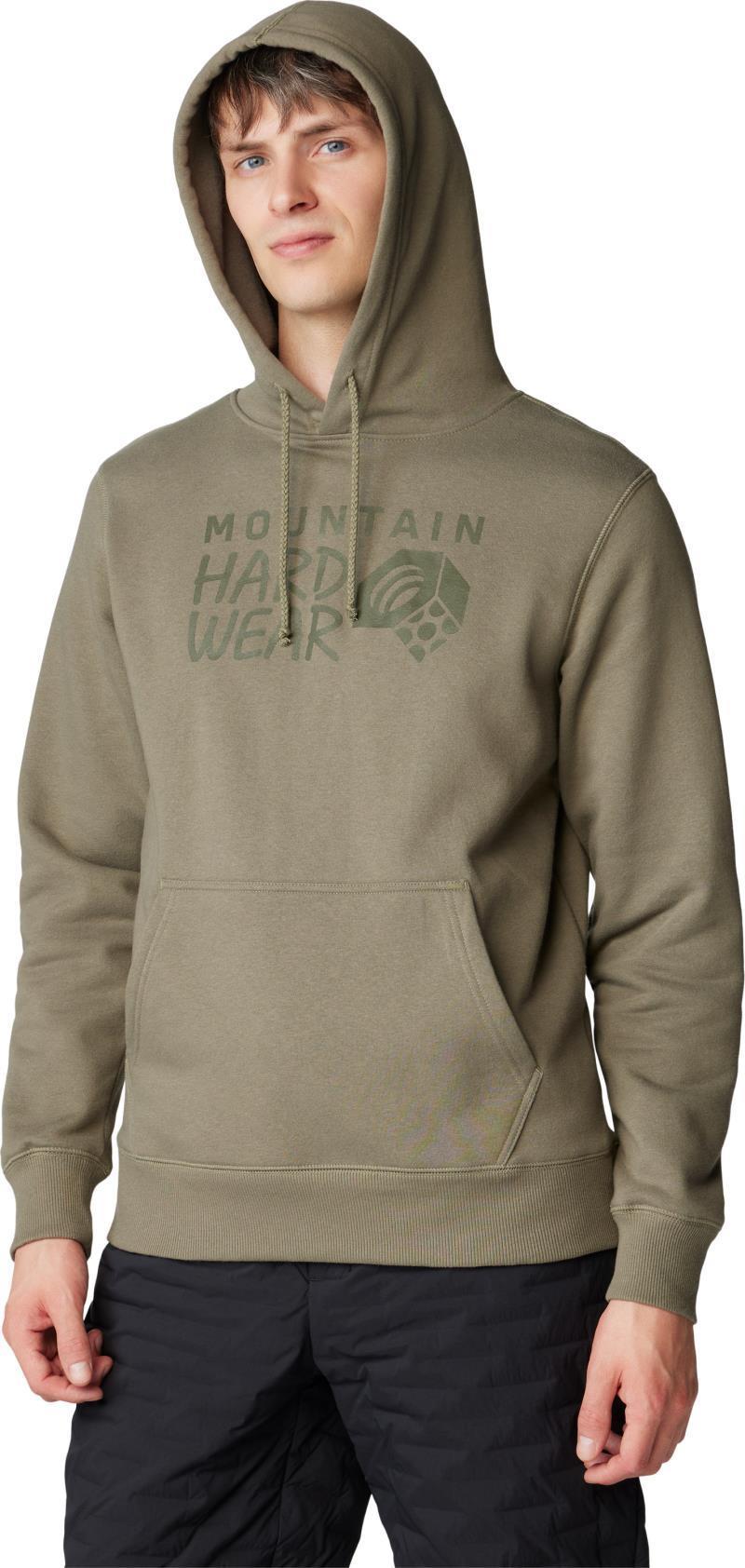 MHW Logo Pullover Hoody - Mens - Stone Green 1
