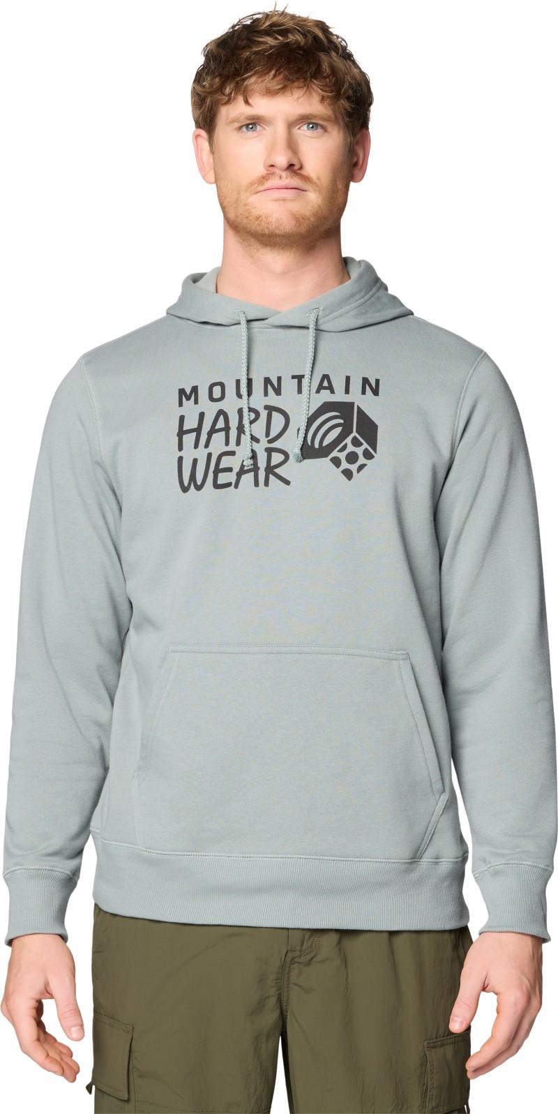MHW Logo Pullover Hoody - Mens - wet stone 1