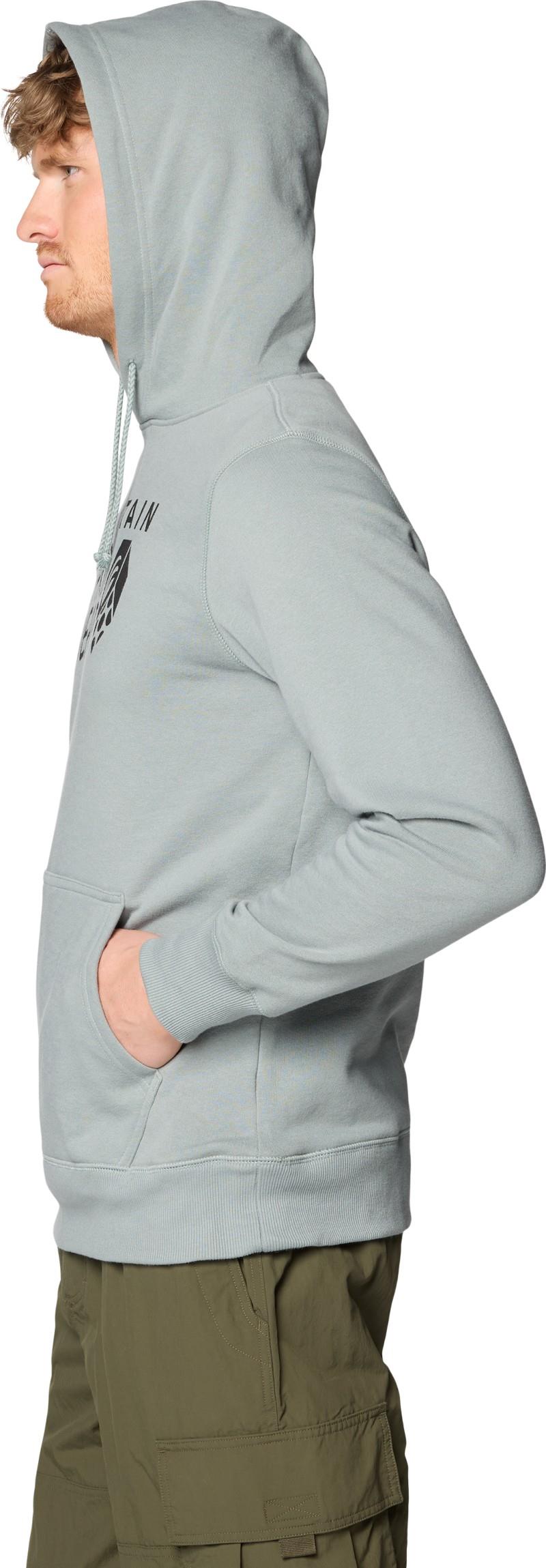 MHW Logo Pullover Hoody - Mens - wet stone 1