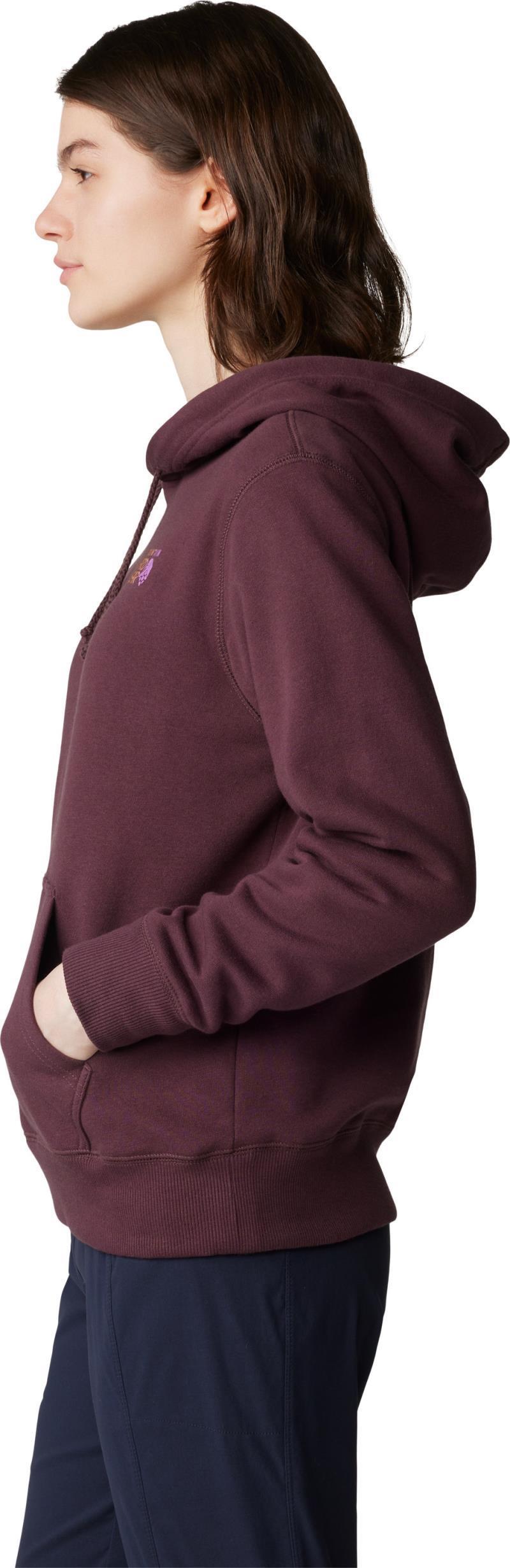 MHW Logo Pullover Hoody - Womens - Blackberry 4