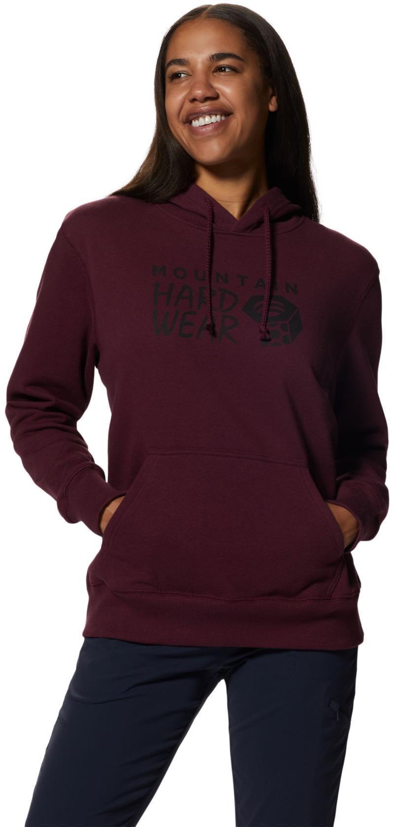 MHW Logo Pullover Hoody - Womens - Cocoa Red 1
