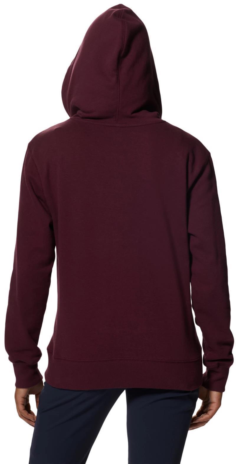 MHW Logo Pullover Hoody - Womens - Cocoa Red 2