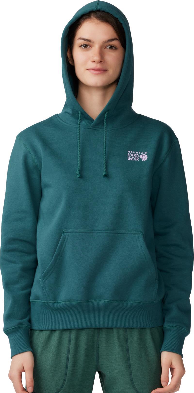 MHW Logo Pullover Hoody - Womens - aqua green 1