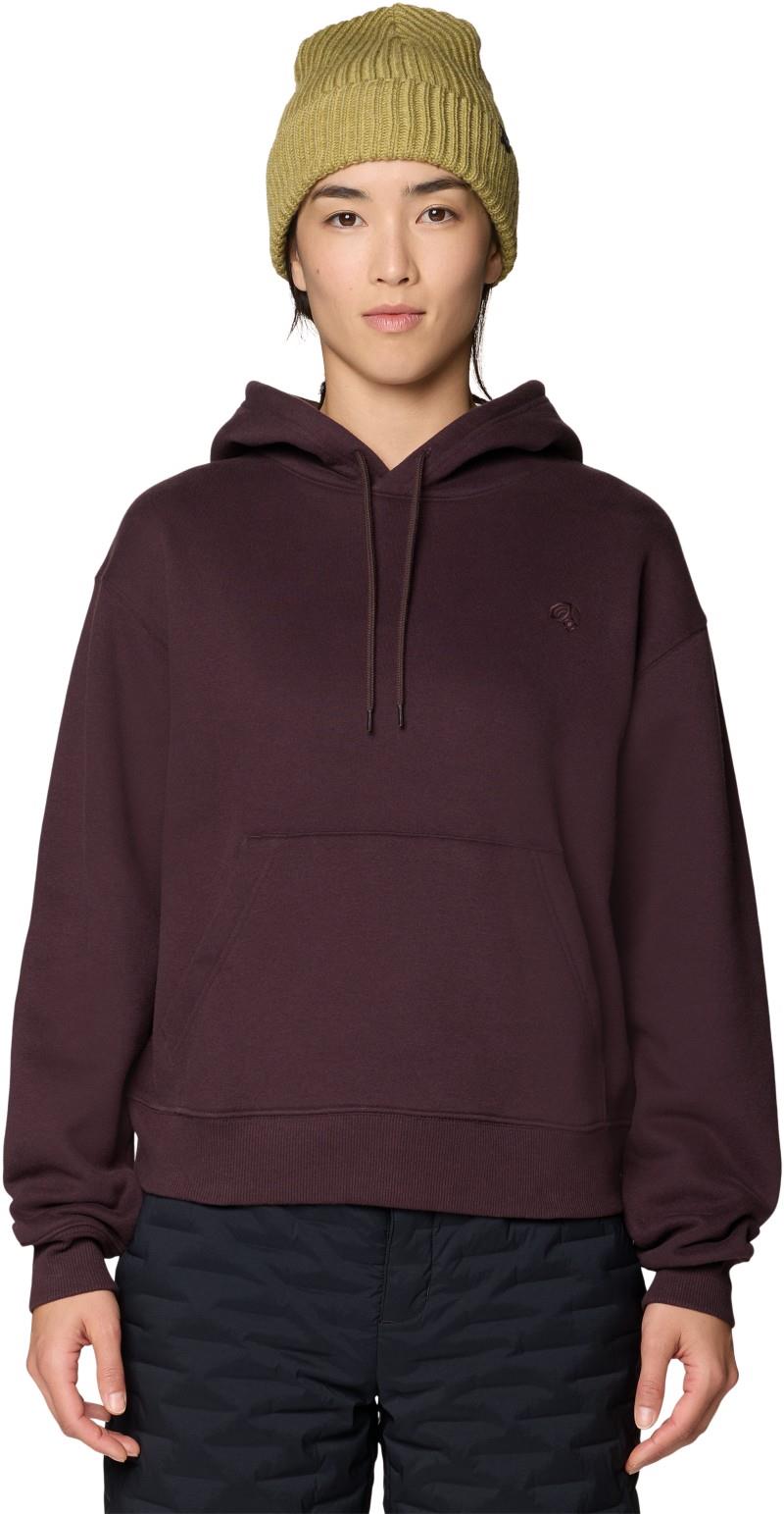 MHW Logo Pullover Hoody - Womens - deep mulberry 1