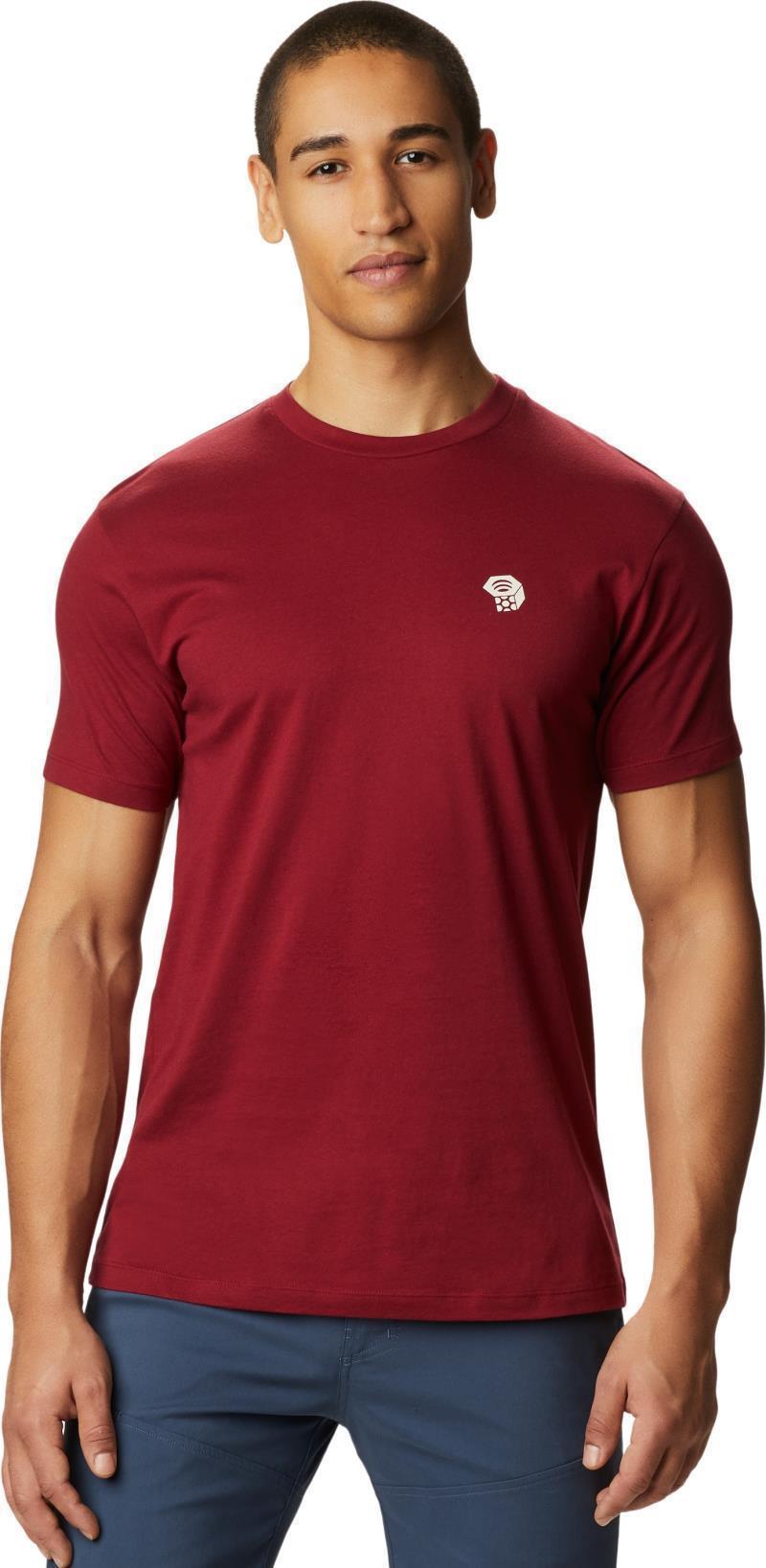MHW Logo SS T - Mens - Desert Red 1
