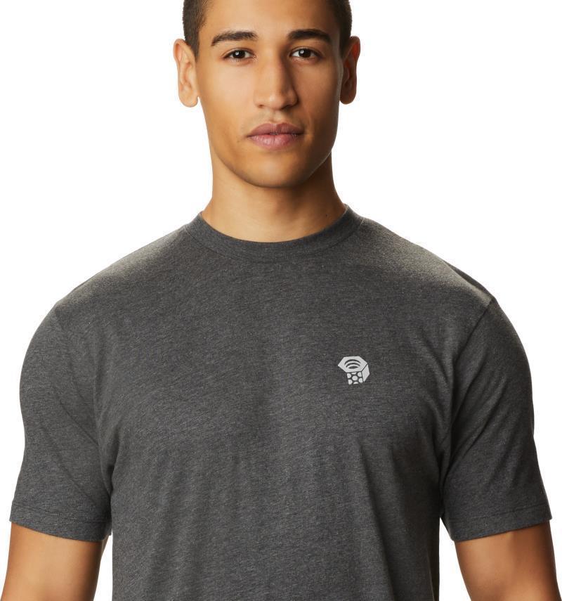 MHW Logo SS T - Mens - Heather Black 3