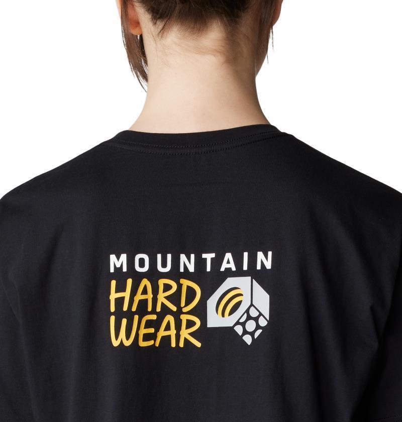 MHW Logo in a Box Crop SS - Womens - Black 5