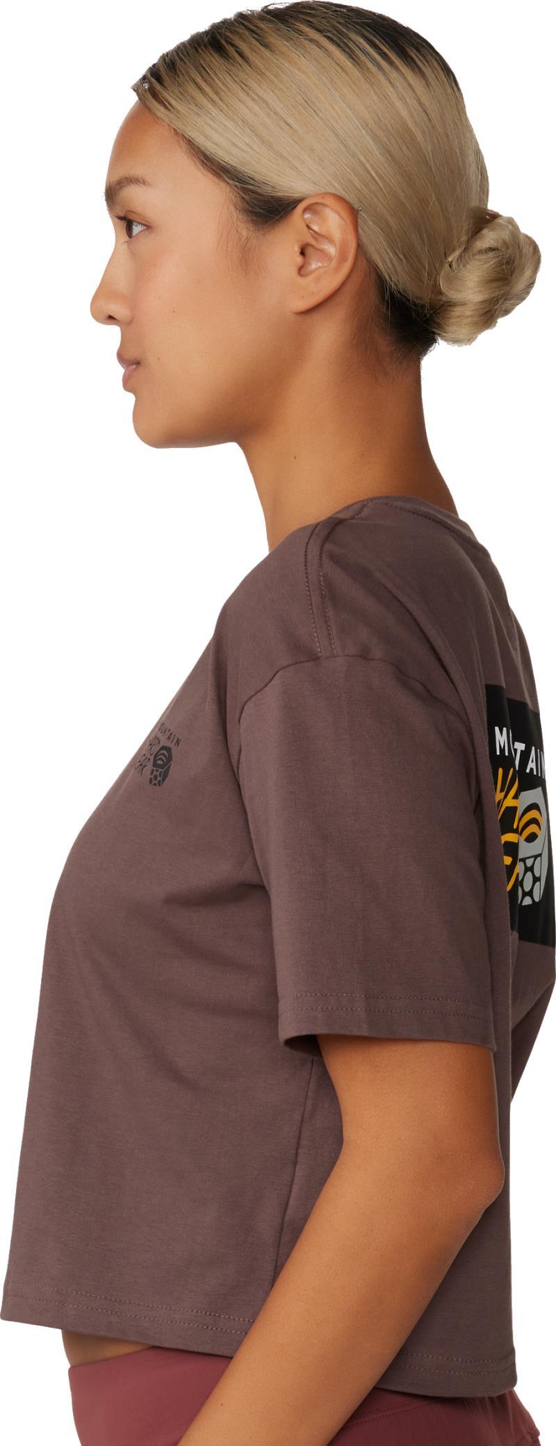 MHW Logo in a Box Crop SS - Womens - Carob 3