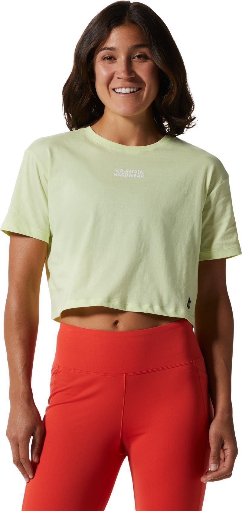 MHW Logo in a Box Crop SS - Womens - Electrolyte 1