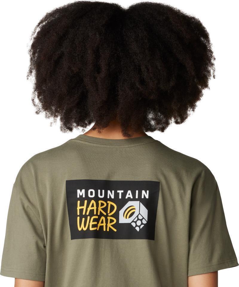 MHW Logo in a Box Crop SS - Womens - Stone Green 6