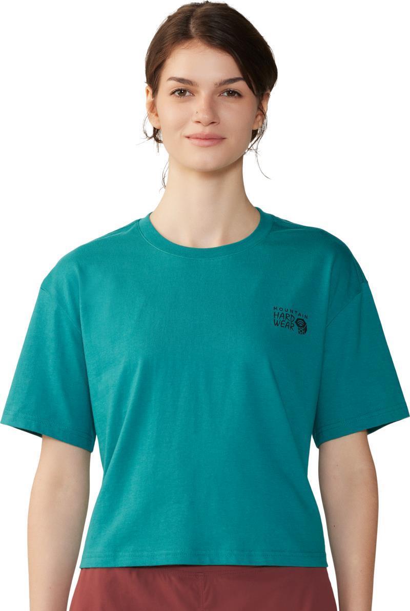 MHW Logo in a Box Crop SS - Womens - Wintermint 1