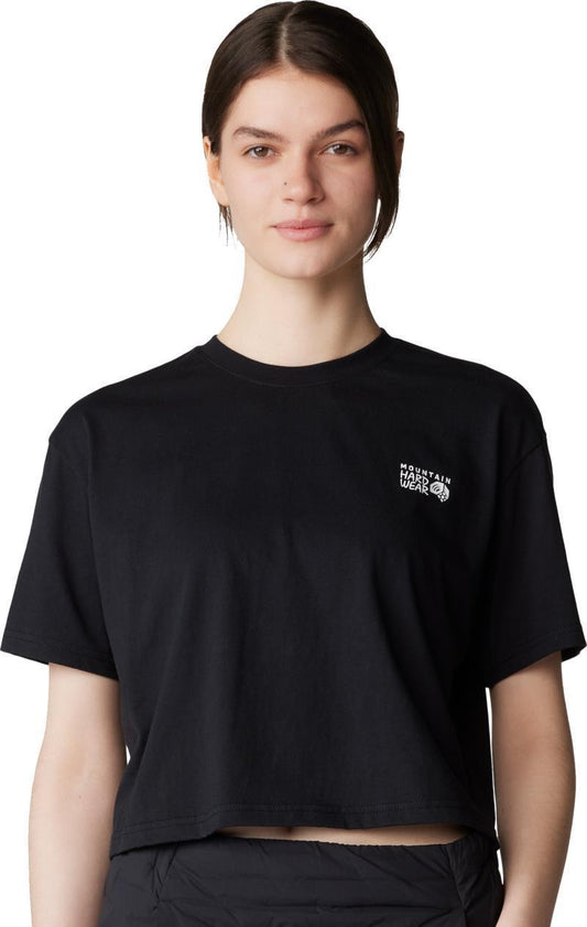 MHW Logo in a Box Crop SS - Womens - black 1