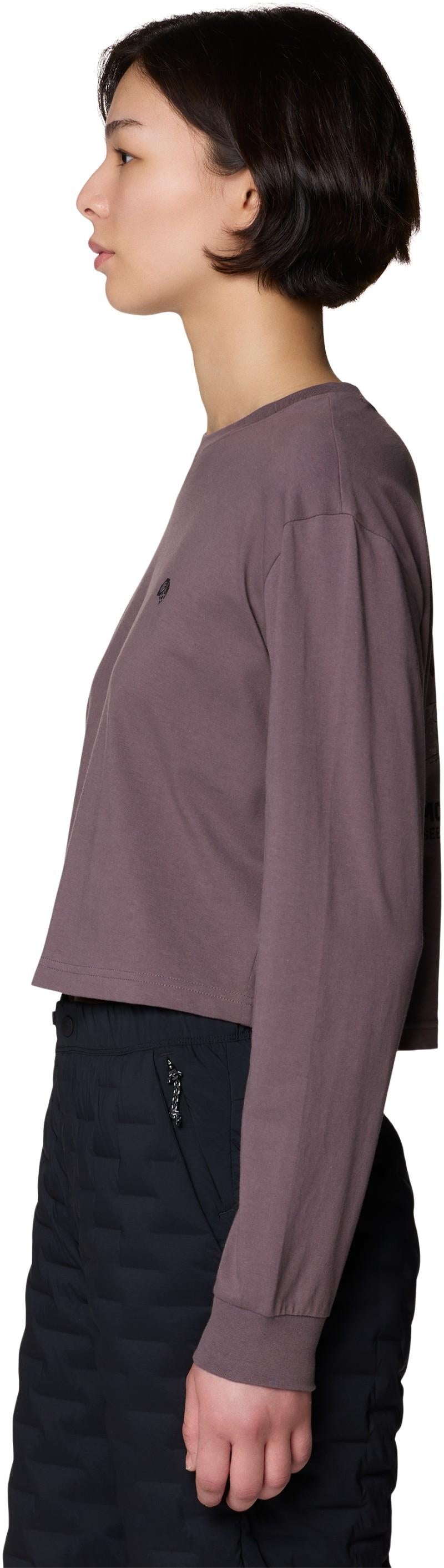 MHW Seeking Wilder Paths Crop LS - Womens - purple sage 1