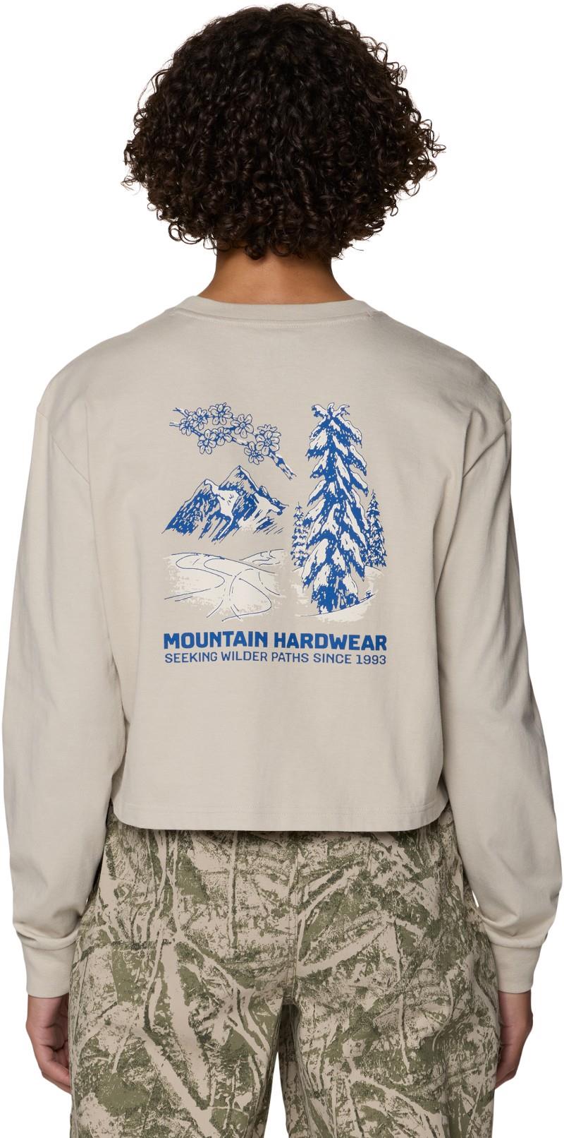MHW Seeking Wilder Paths Crop LS - Womens - sandblast 1