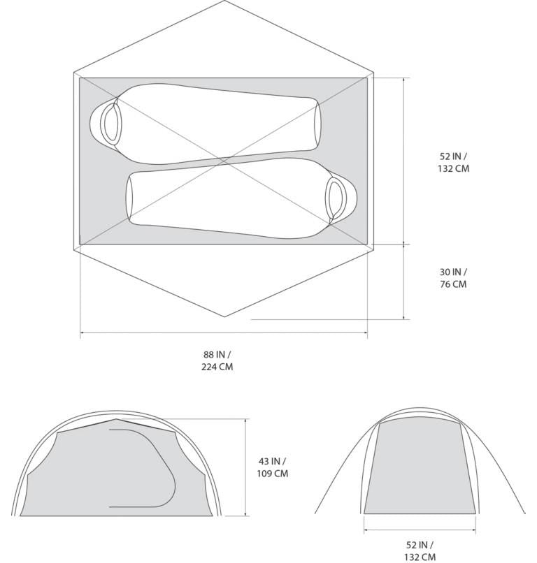 Meridian 2 Tent - teton blue 1