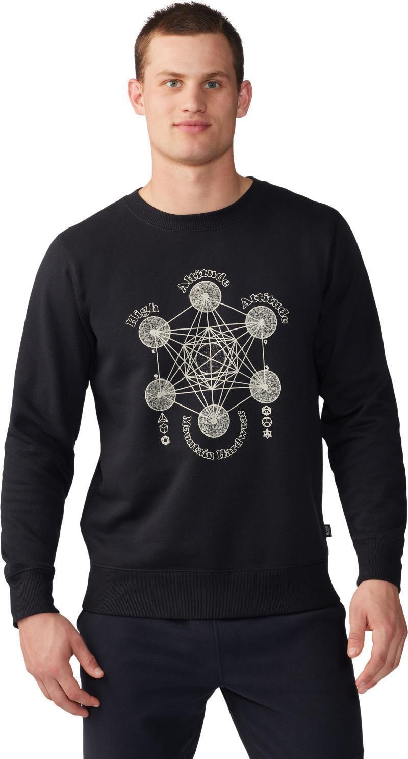 Metatrons Cube Pullover Crew - Mens - Black 1