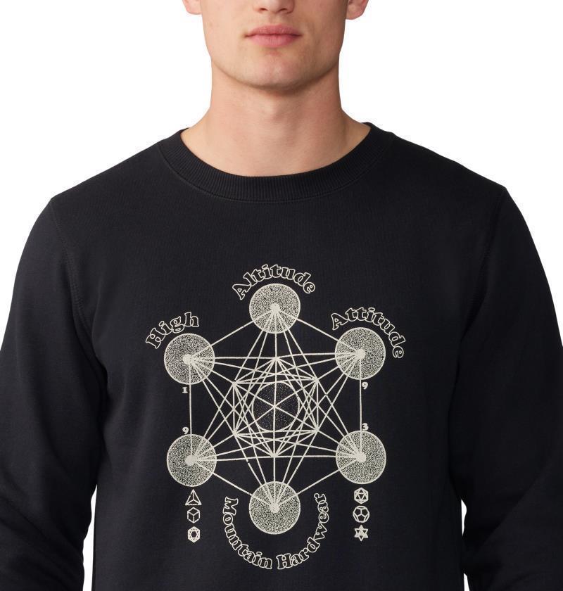 Metatrons Cube Pullover Crew - Mens - Black 5