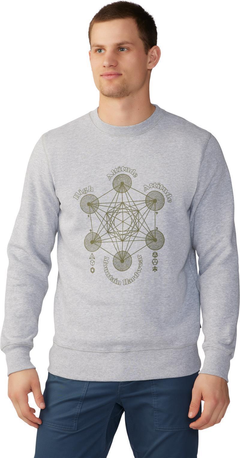 Metatrons Cube Pullover Crew - Mens - Hardwear Grey Heather 1