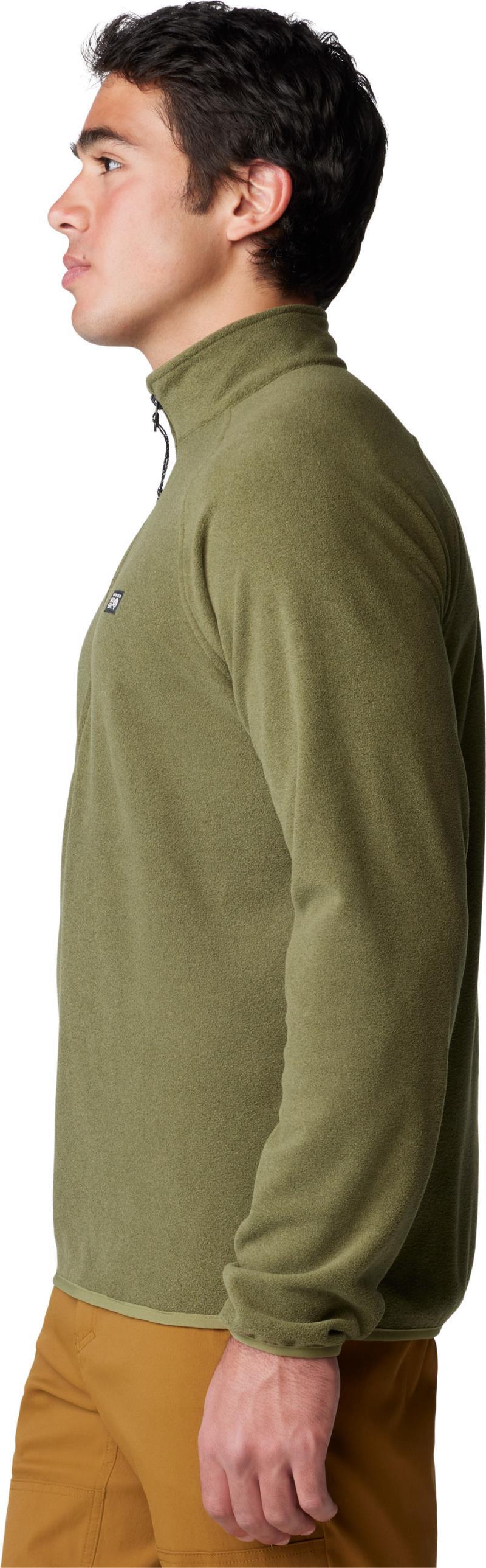Microchill 1/4 Zip Pullover - Mens - combat green heather 1
