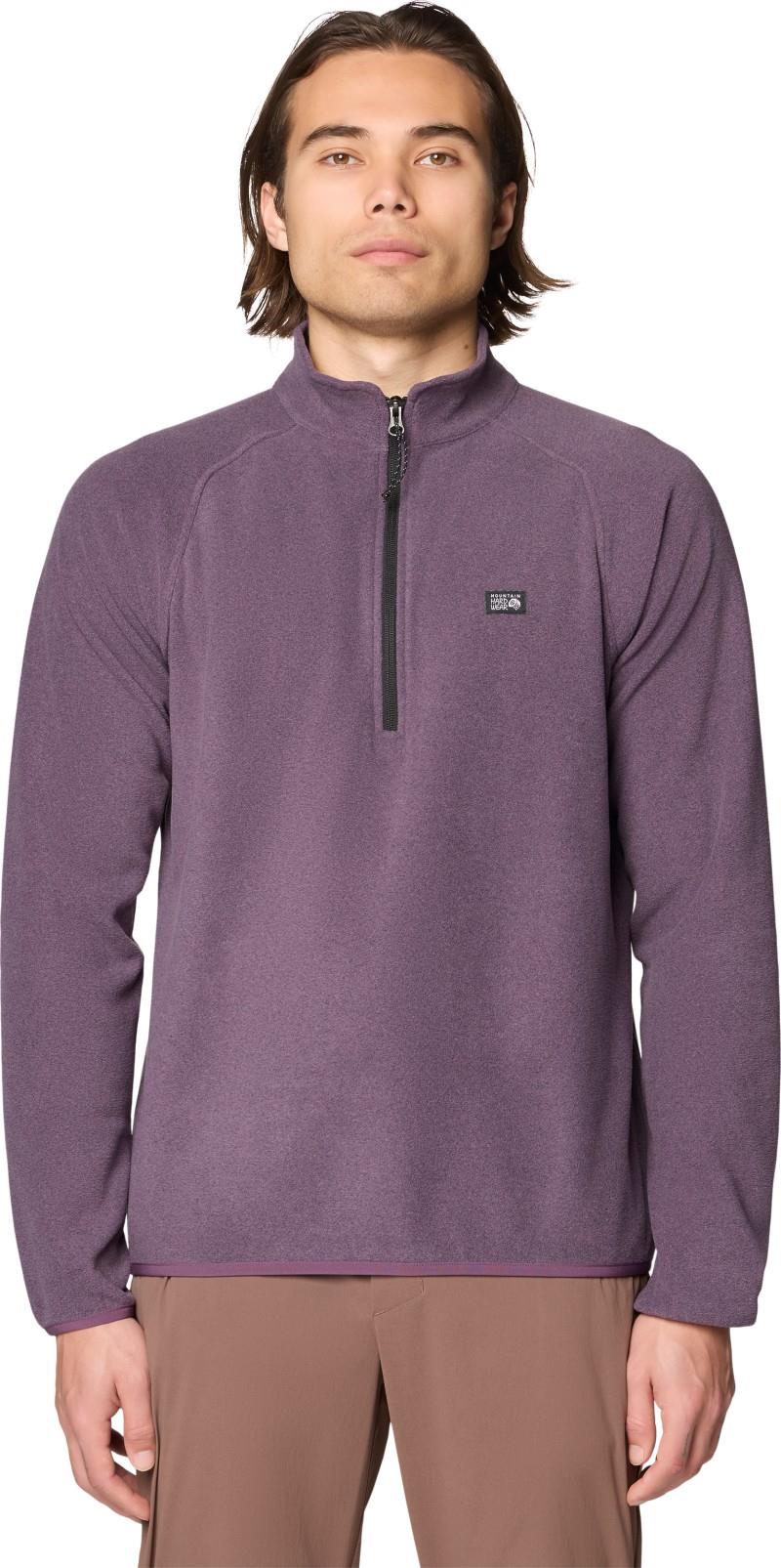 Microchill 1/4 Zip Pullover - Mens - dusty purple heather 1