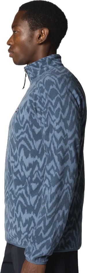 Microchill 1/4 Zip Pullover - Mens - moon blue peaks print 1