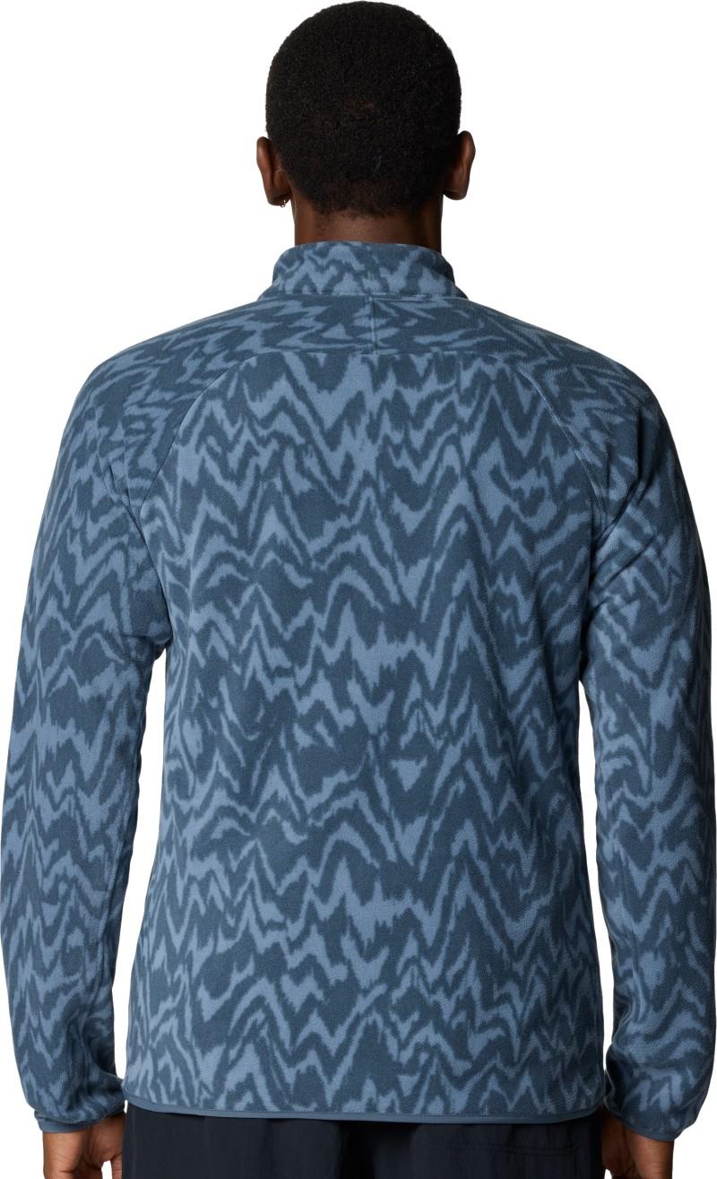 Microchill 1/4 Zip Pullover - Mens - moon blue peaks print 1