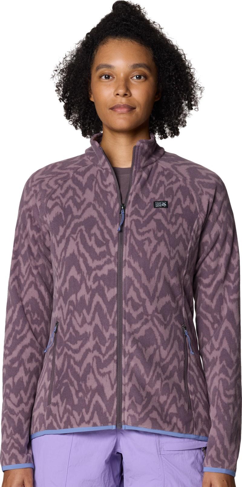 Microchill Full Zip Jacket - Womens - purple sage peaks print 1