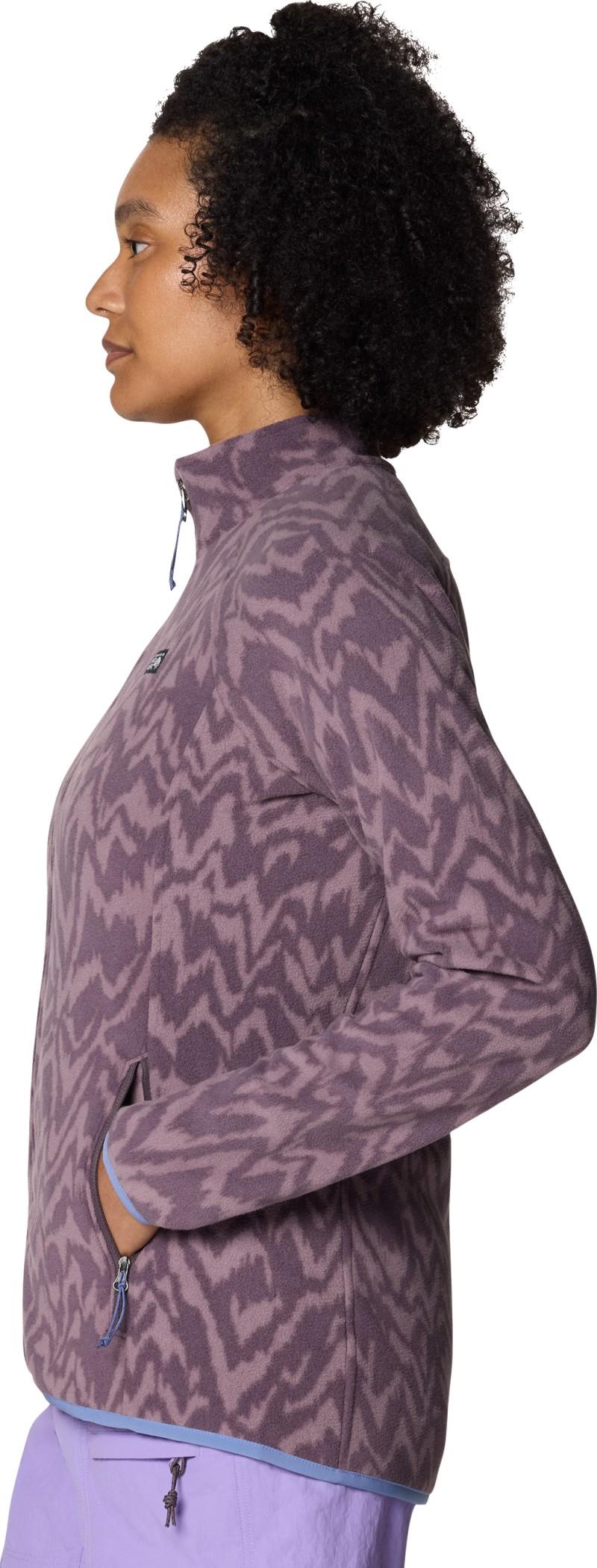 Microchill Full Zip Jacket - Womens - purple sage peaks print 1