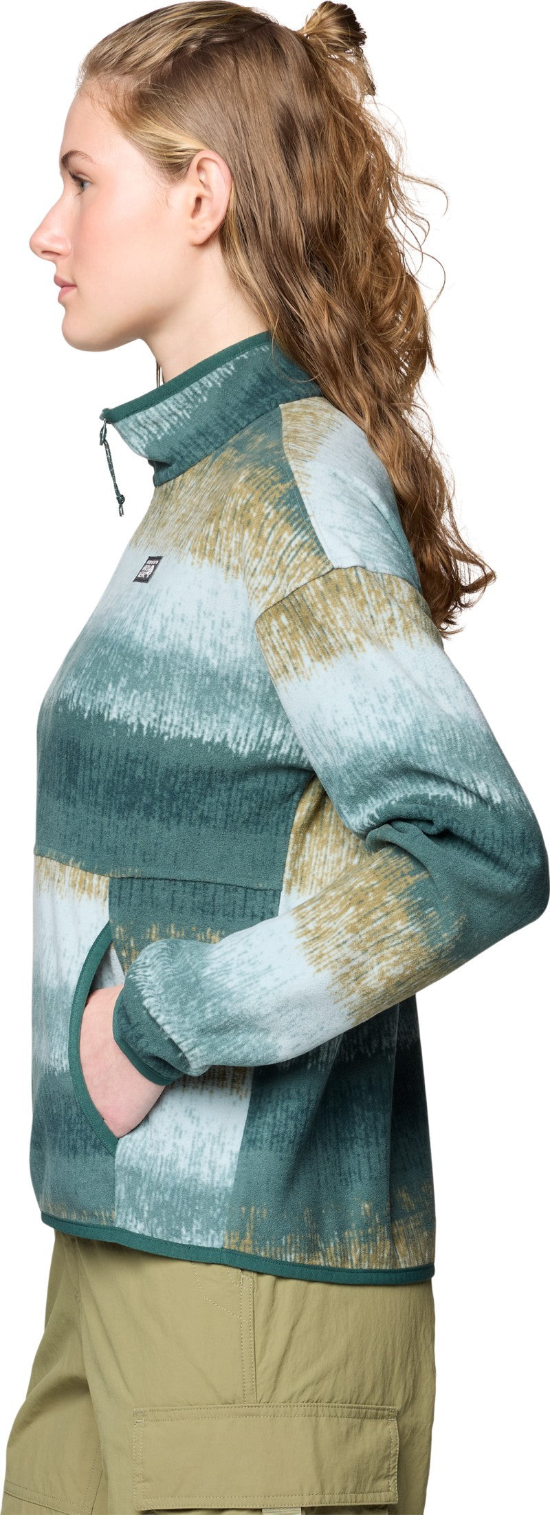 Microchill Half Zip - Womens - blue sage gradient stripe 1