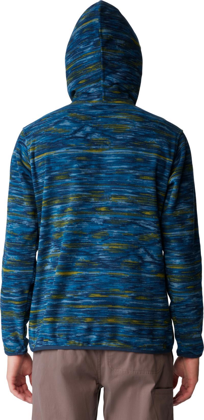 Microchill Hoody - Mens - Dark Caspian Stria Print 2