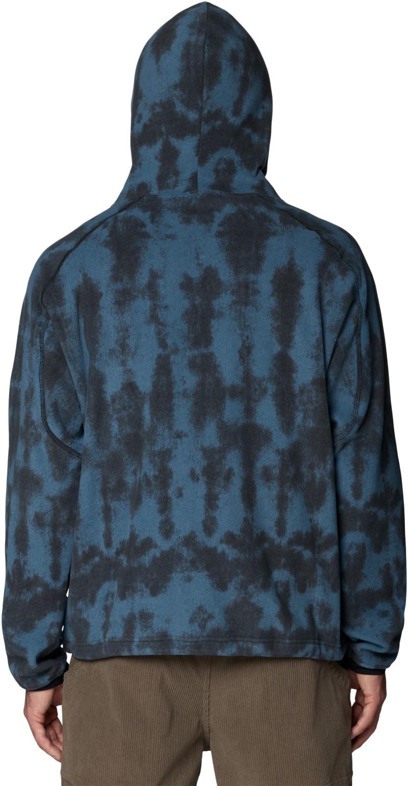 Microchill Hoody - Mens - adriatic blue shadowdye print 1