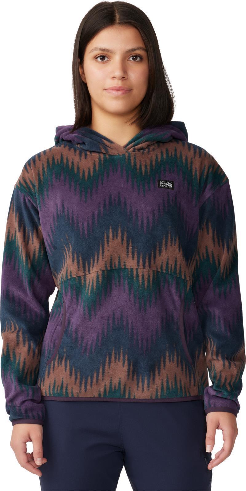 Microchill Hoody - Womens - Blurple Zig Zag Print 1