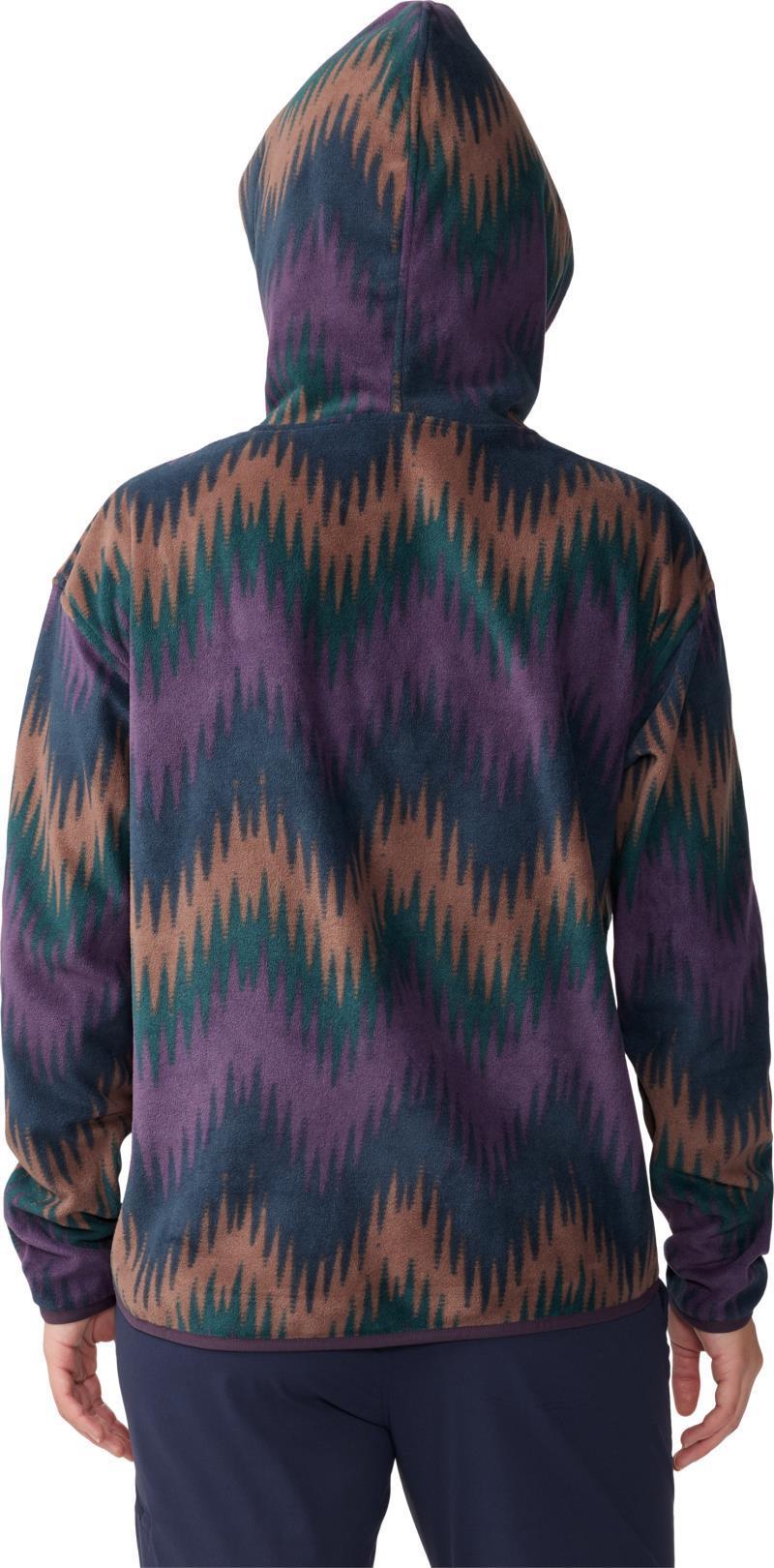 Microchill Hoody - Womens - Blurple Zig Zag Print 2