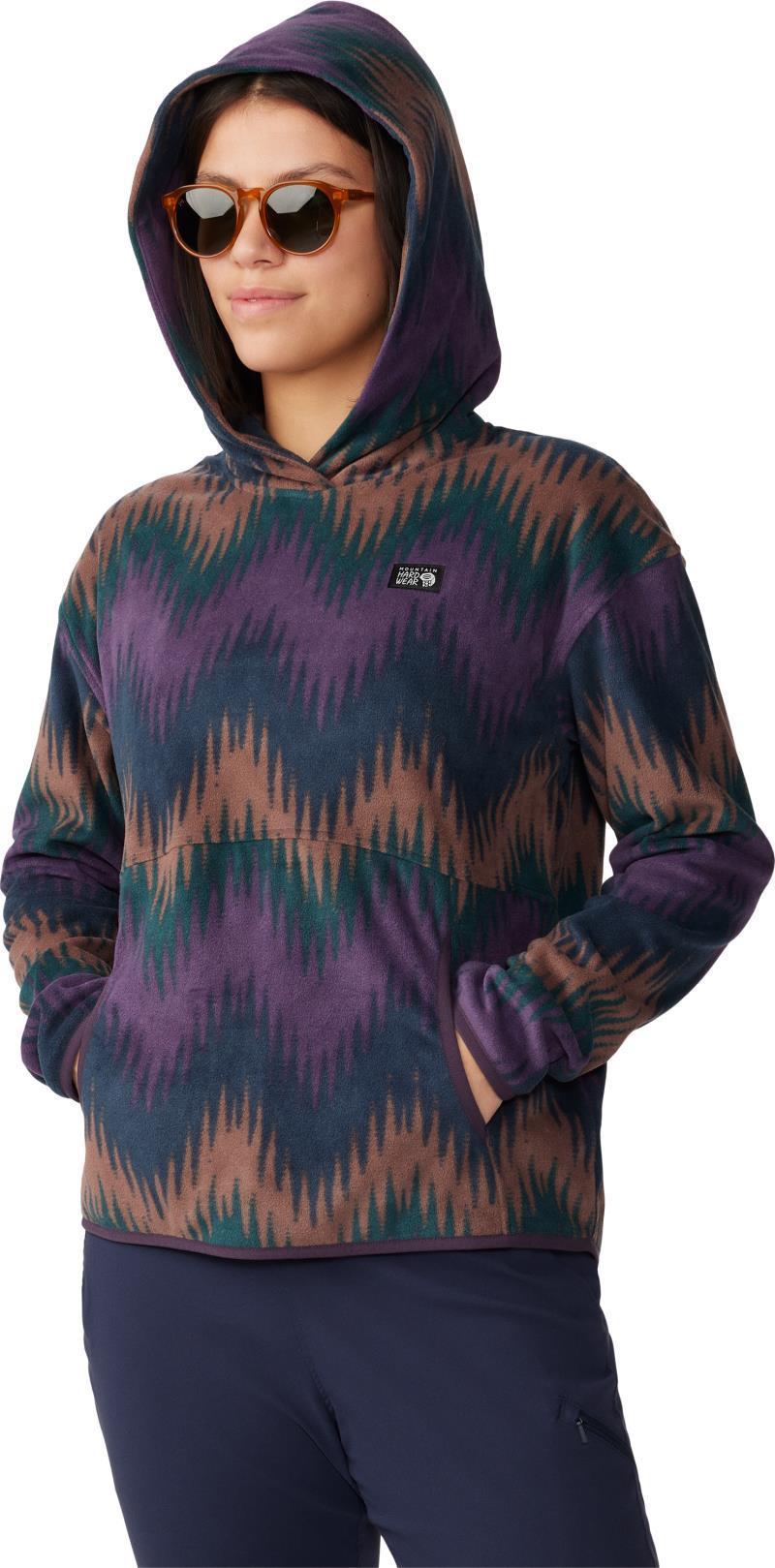 Microchill Hoody - Womens - Blurple Zig Zag Print 3