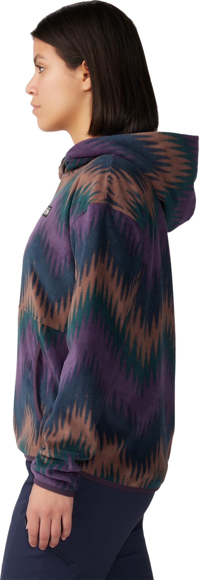 Microchill Hoody - Womens - Blurple Zig Zag Print 4