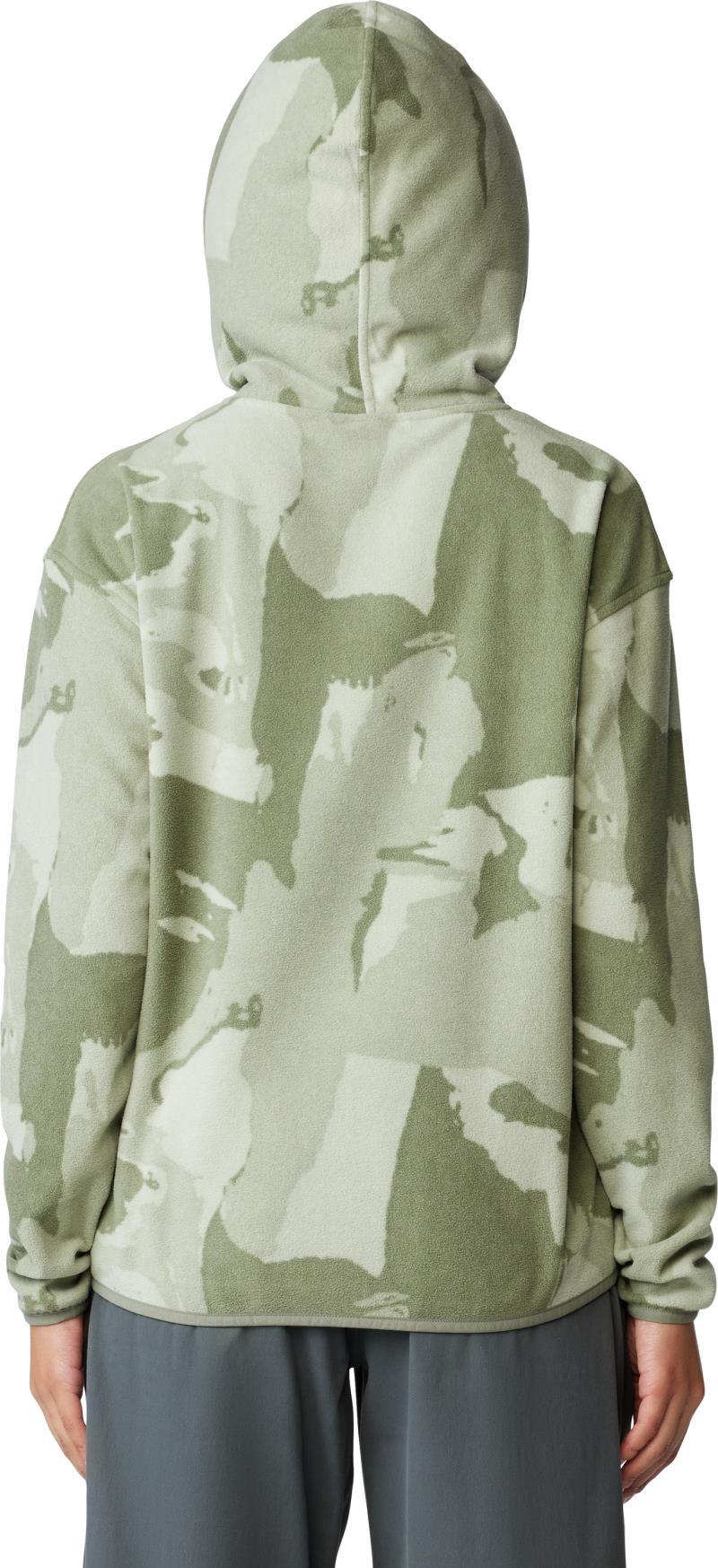 Microchill Hoody - Womens - Green Fade Snowdrifts Print 2