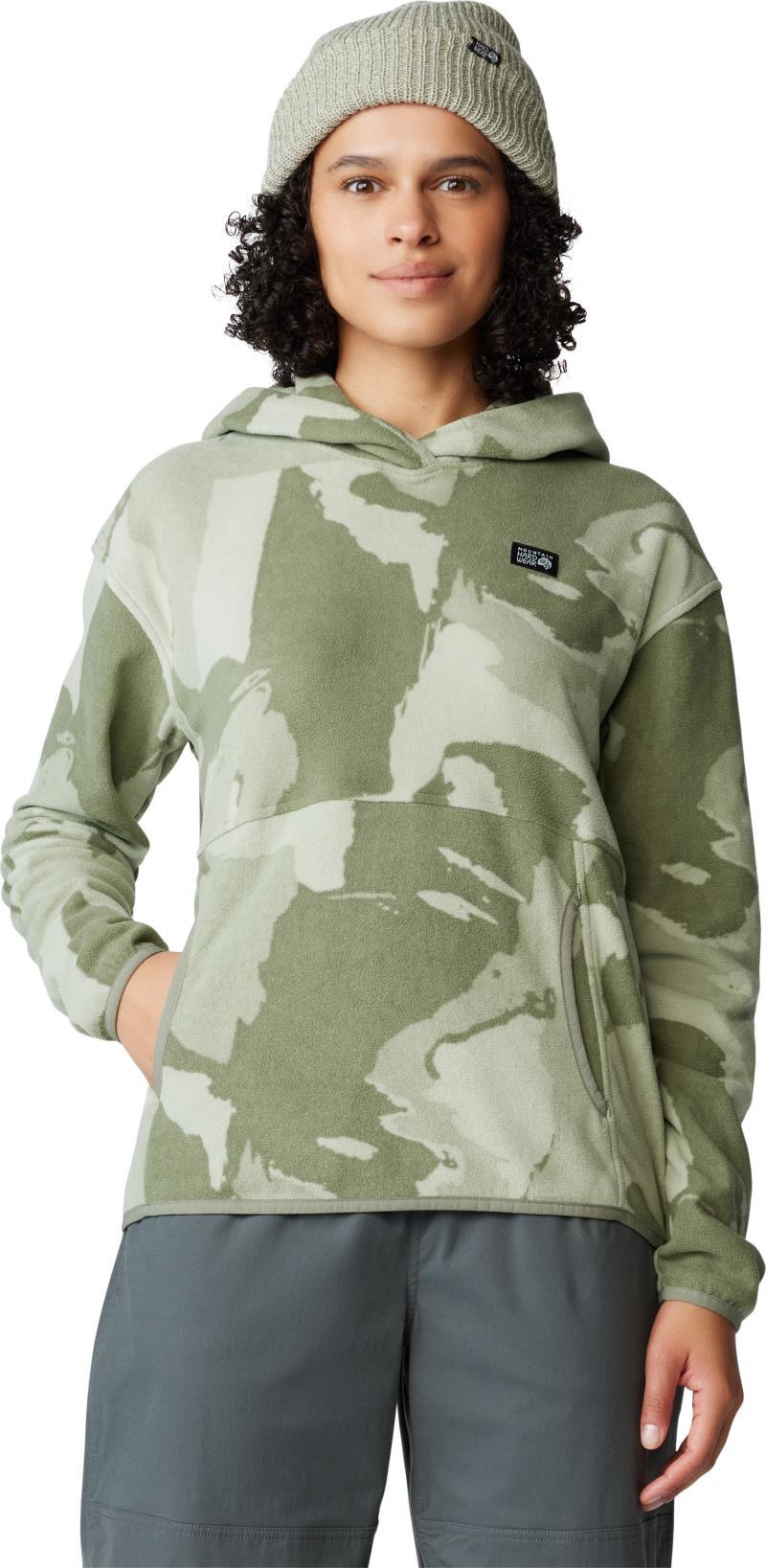 Microchill Hoody - Womens - Green Fade Snowdrifts Print 3