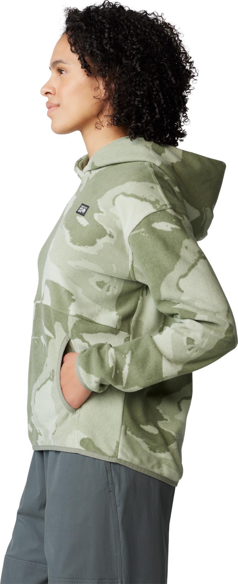 Microchill Hoody - Womens - Green Fade Snowdrifts Print 5