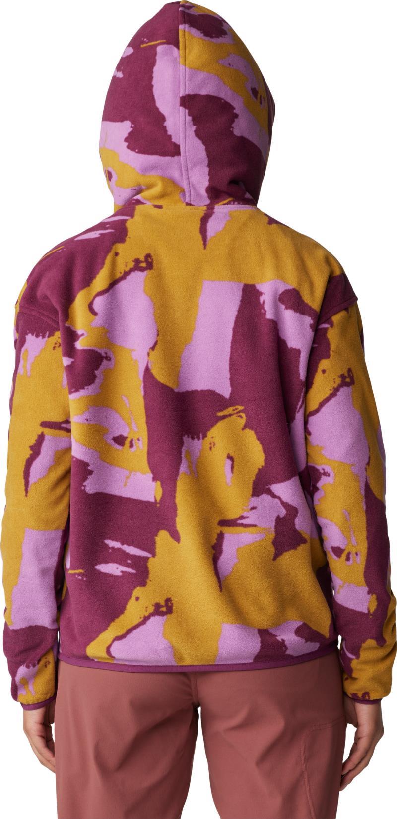 Microchill Hoody - Womens - Lilac Glow Snowdrifts Print 2