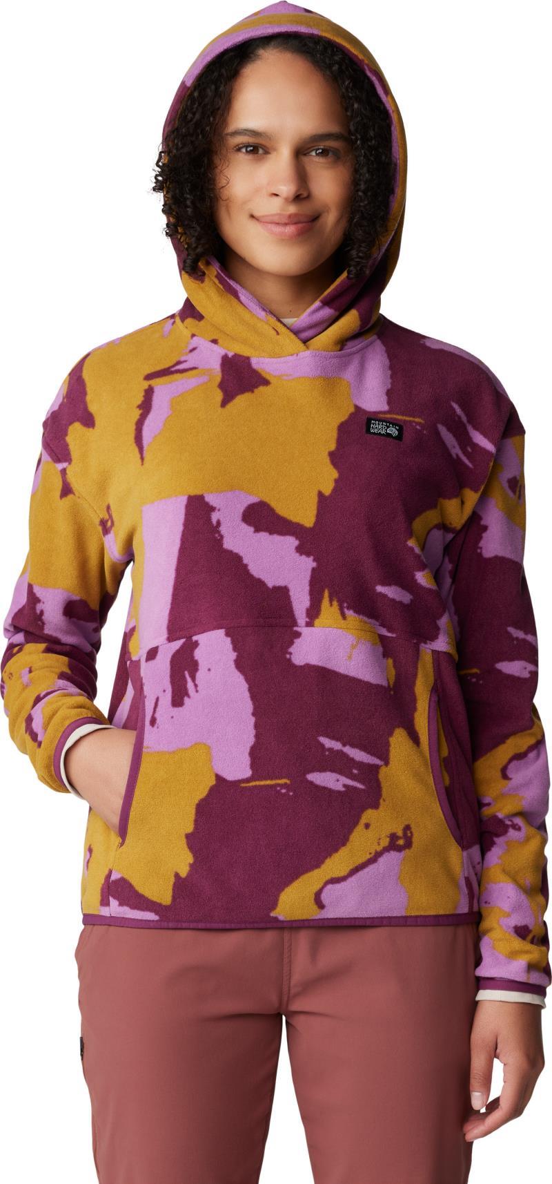 Microchill Hoody - Womens - Lilac Glow Snowdrifts Print 3