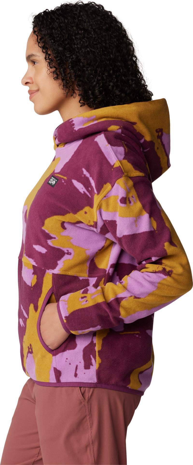 Microchill Hoody - Womens - Lilac Glow Snowdrifts Print 5