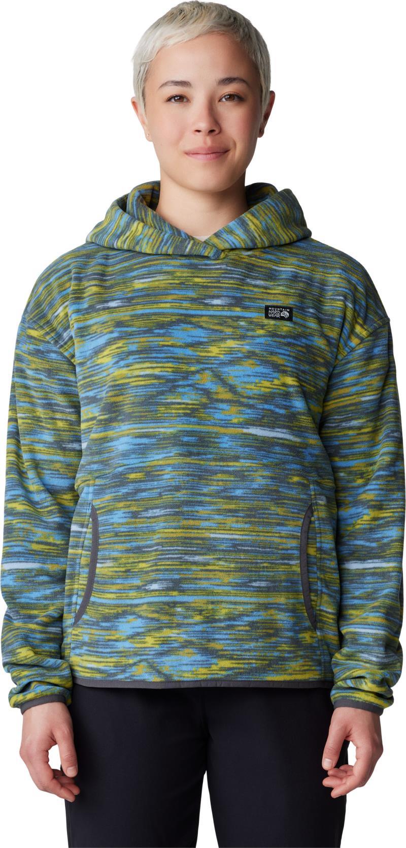 Microchill Hoody - Womens - Nitric Blue Stria Print 1