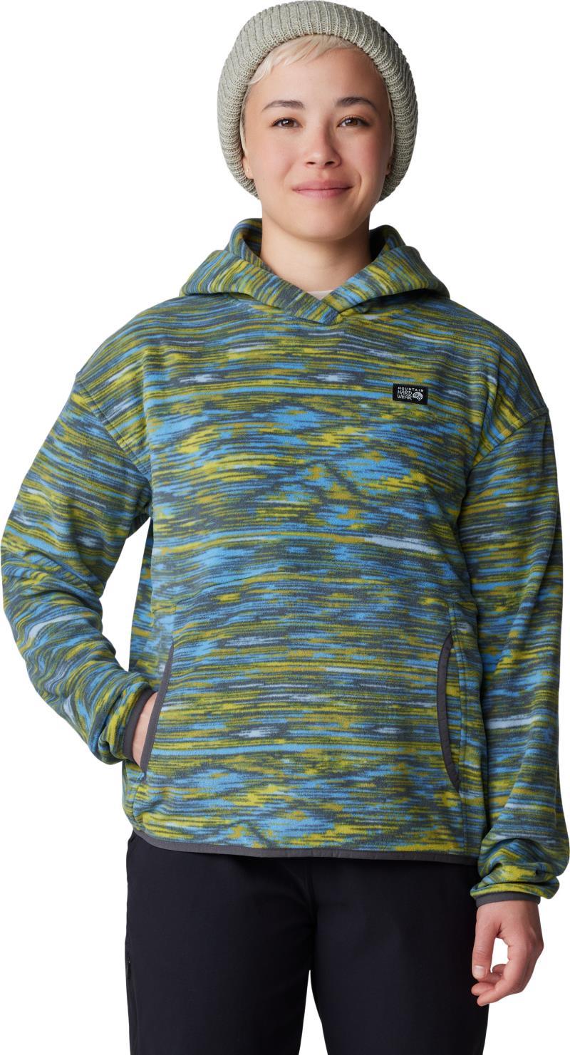 Microchill Hoody - Womens - Nitric Blue Stria Print 3
