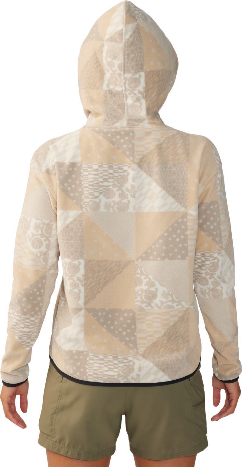 Microchill Hoody - Womens - Oyster Shell Quilt Print 2