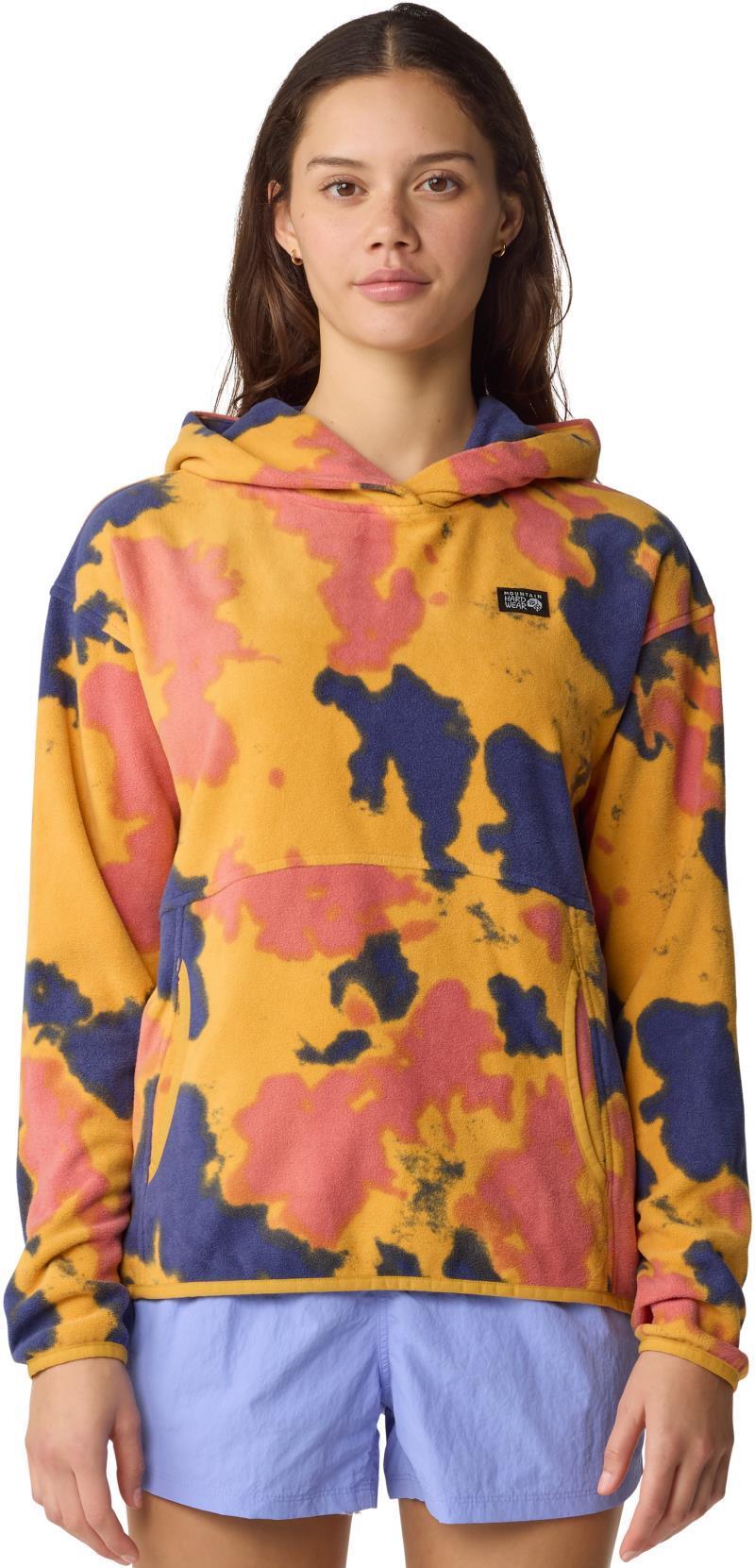 Microchill Hoody - Womens - sundown gold blissed dye print 1