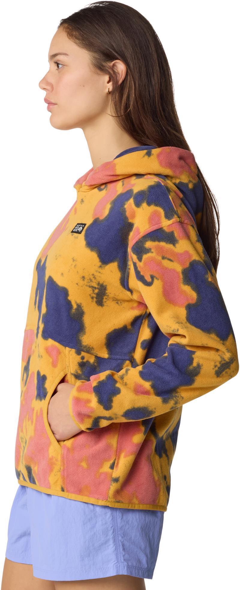 Microchill Hoody - Womens - sundown gold blissed dye print 1
