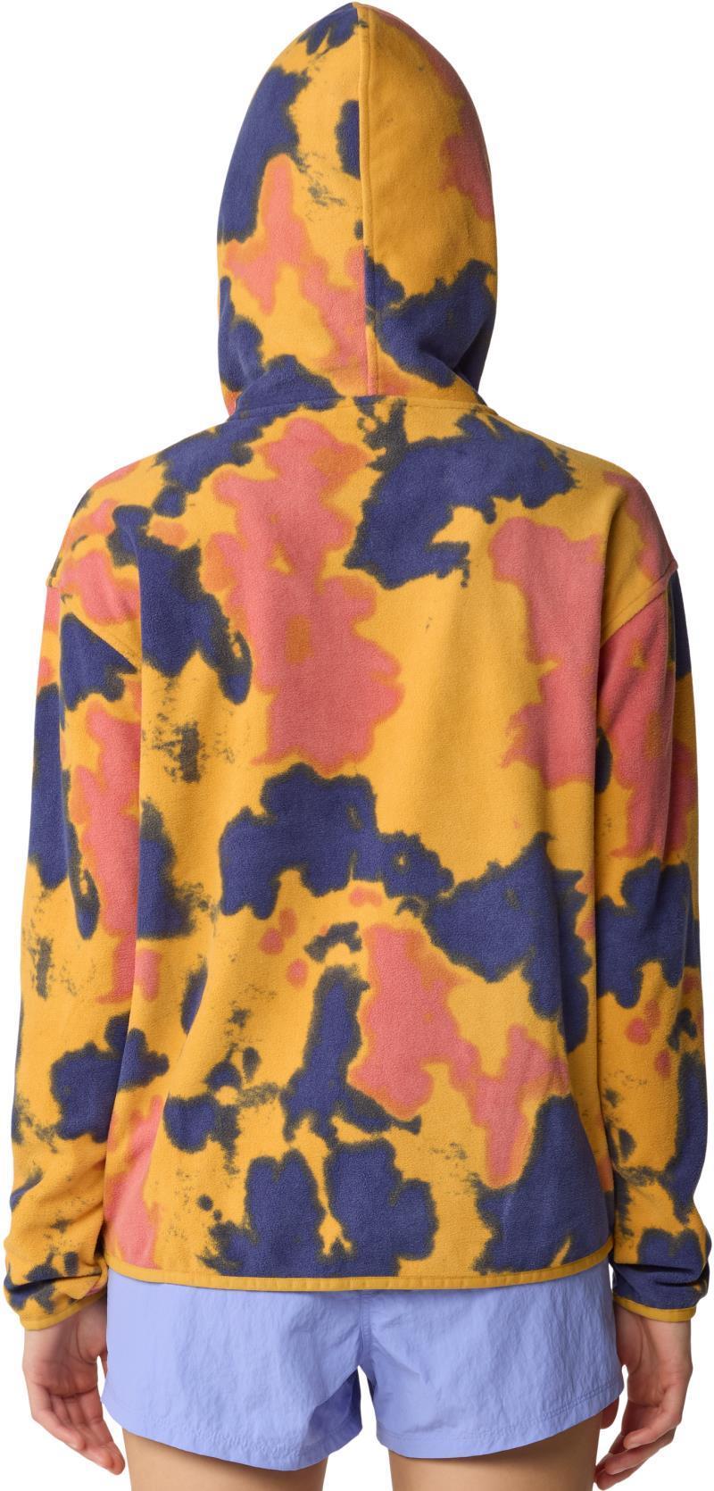 Microchill Hoody - Womens - sundown gold blissed dye print 1