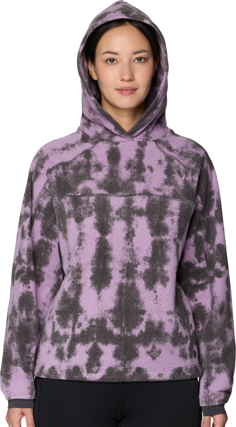Microchill Hoody - Womens - violet stone shadowdye print 1